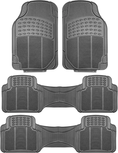 Vista 16 de FH Group Alfombrillas para Piso de Automóvil - Alfombrillas de Piso de Goma Resistente para Automóviles, Juego Trasero de Ajuste Universal