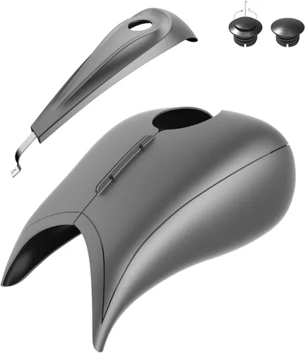 Vista 51 de Fundas de tanque estiradas para whisky ámbar con consola de tablero para Harley Touring Street Glide Road Glide 2014 2015 2016 2017 2018 2019 2020