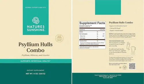 Vista 3 de Nature's Sunshine Combinación de cascos de psyllium 11 oz