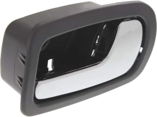Vista 2 de Para Chevy Cobalt 2005-2010 Manija de puerta interior Trasero lado del pasajero Bisel negro con palanca cromada Trim:All Submodels