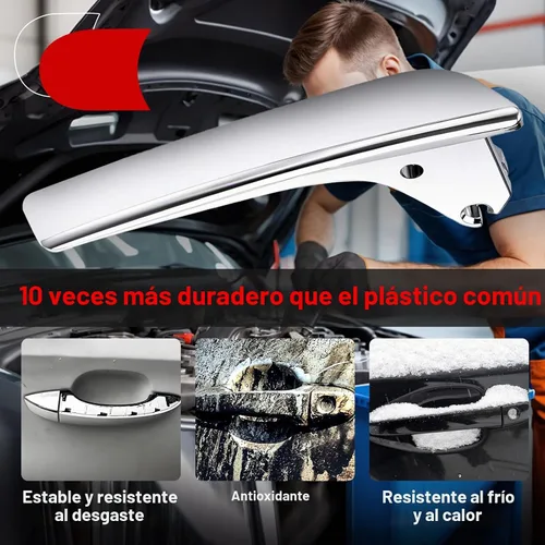 Vista 5 de FAERSI Par de manijas interiores para puerta del conductor y del pasajero Compatible con 2007 2008 2009 2010 2011 2012 2013 2014 Chevy Silverado