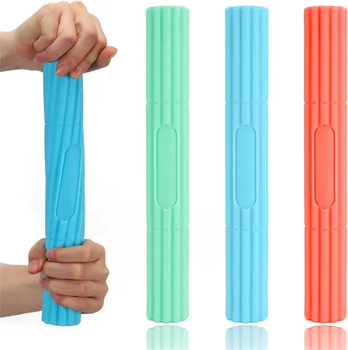 Vista 2 de Barra de terapia flexible, 3 piezas, barras flexibles para ejercitador de manos, fortalecedor de barra de terapia flexible, alivia el dolor