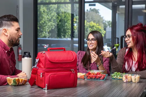Vista 39 de PICNIC TIME NCAA Nebraska Cornhuskers Pranzo - Lonchera aislada con juego de pícnic, bolsa enfriadora para el almuerzo