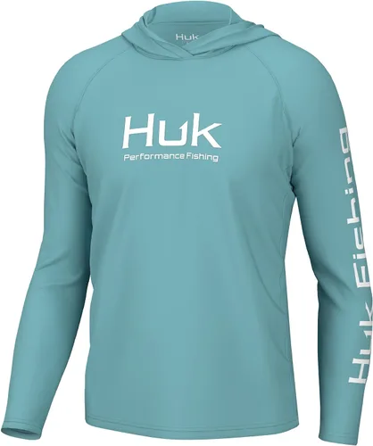 Vista 24 de HUK - Sudadera con capucha de manga larga ventilada para hombre, camiseta de pesca con capucha Academia Naval