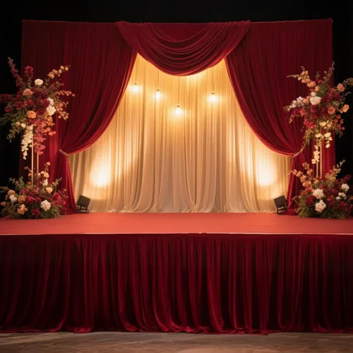 Vista 3 de Efavormart - Cubierta de escenario plegable de poliéster para plataforma de boda, color negro, 16 pulgadas x 10 pies