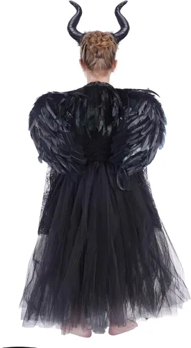 Vista 2 de Kidswant Disfraz de princesa para niñas vestido de lujo para fiesta elegante con accesorios 2-12 años