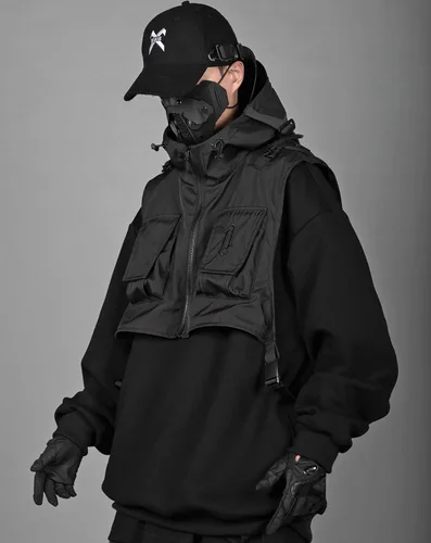 Vista 3 de Niepce Inc Sudadera con capucha japonesa para hombre