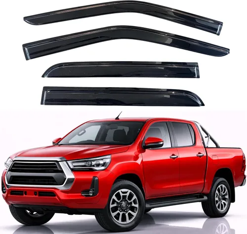 Vista 279 de KPY Protector de lluvia compatible con Ford Bronco 1980-1996, Ford F150 F250 F350, deflectores de ventilación lateral para visera de ventana