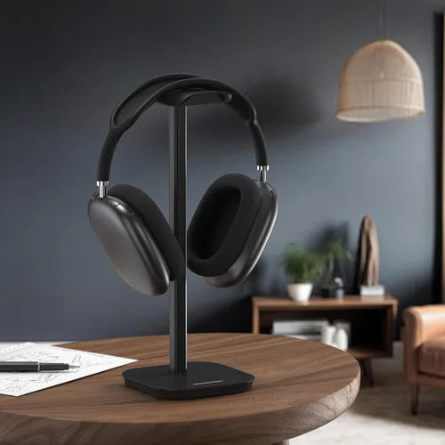 Vista 7 de Soporte para Auriculares, Soporte para Auriculares de Escritorio con Base Pesada, Soporte de Escritorio para Auriculares de Aluminio para Gaming