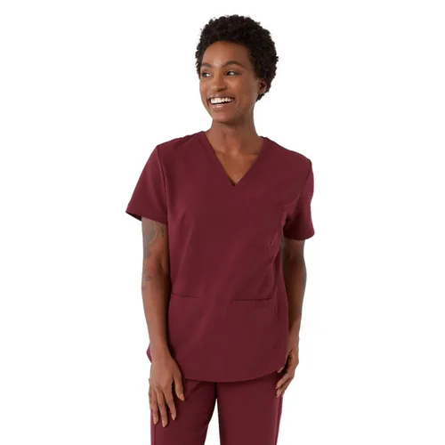 Vista 33 de Medline Lexington AVE - Camiseta médica para mujer, color morado real, talla M, cada una Negro