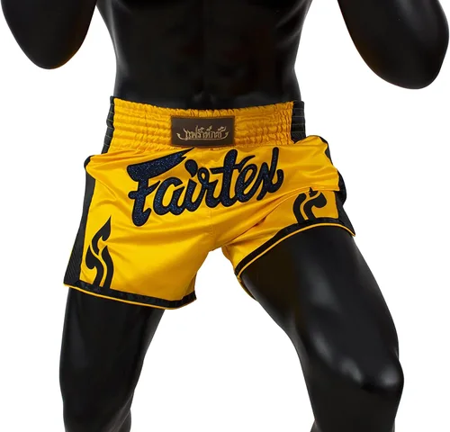 Vista 4 de Fairtex Pantalones cortos de boxeo Muay Thai de corte delgado