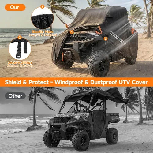 Vista 4 de Neverland, 190T funda de almacenamiento impermeable universal para vehículo todo terreno