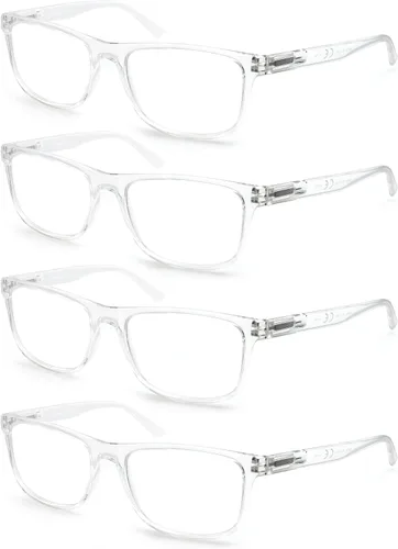 Vista 15 de Gafas de lectura negras mate para hombre, grandes y grandes, grandes y anchas, +0.50, con aumento ligero, cabeza grande, cara grande