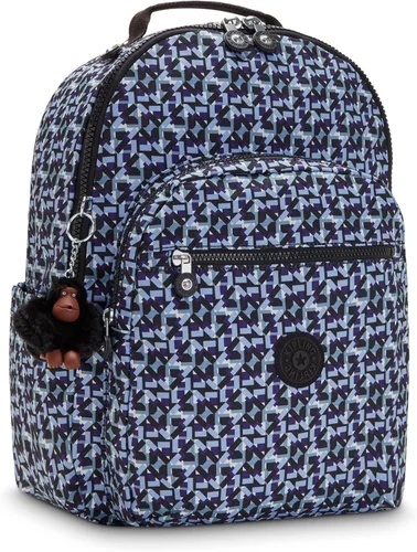 Vista 70 de Kipling Seúl - Mochila pequeña para tableta, diseño de flores acuáticas, talla única