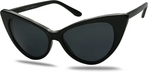 Vista 2 de ShadyVEU Gafas de sol polarizadas con protección UV, marco retro exagerado, estilo vintage, a la moda de calle, M