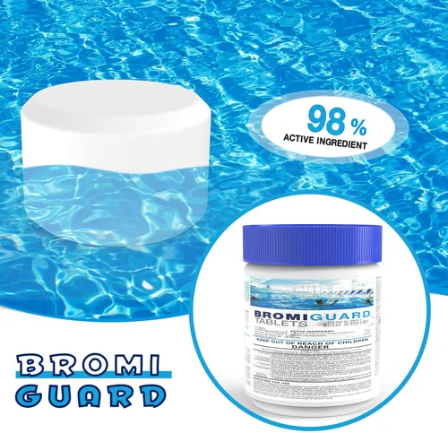Vista 3 de Tabletas de Bromo para SPA Bañera de Hidromasaje 1lb 50LB Tabletas Bromantes Refuerzo Elimina Bacterias Algas Sensación de Agua Suave Sin Olor a