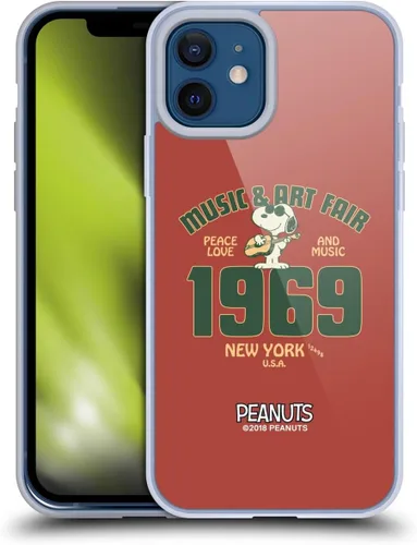 Vista 177 de Head Case Designs Funda de gel suave con licencia oficial de Peanuts Freak Flag Fly Woodstock 50th compatible con Apple iPhone 7 Plus/iPhone 8 Plus