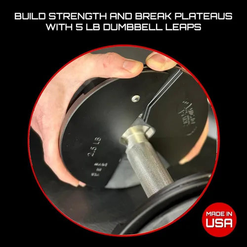 Vista 3 de Micro Gainz Placa de peso fraccional para mancuernas de 2.5 lb, ideal para micro cargas, (elige color) juego de 2 placas de peso fraccional
