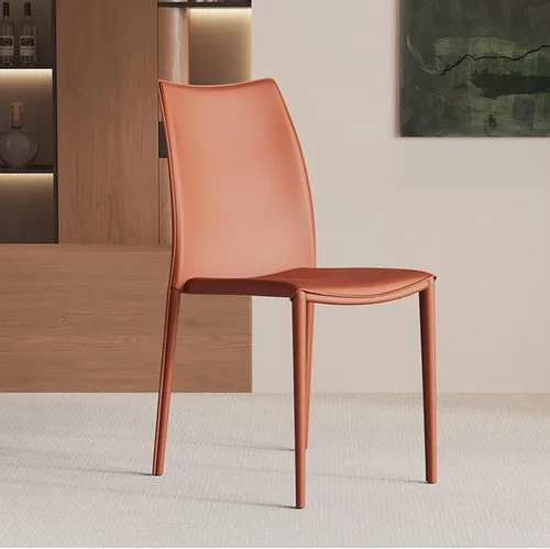 Vista 12 de Sillas de comedor de cocina, sillas de comedor apilables, silla de comedor tapizada de piel sintética, silla de hospitalidad con respaldo alto