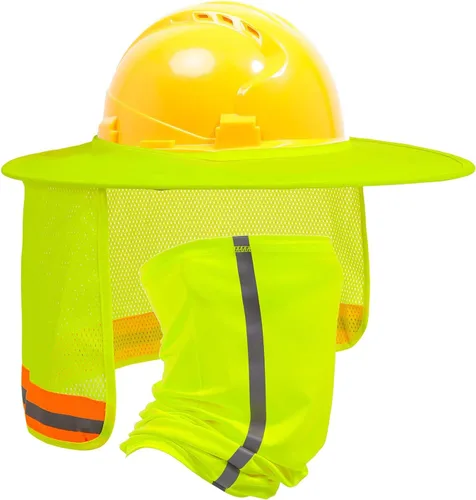 Vista 11 de TCCFCCT Protector Solar de Ala Completa con Malla para el Cuello, Visera Solar de Alta Visibilidad con Protección para el Cuello y Bandana Diadema