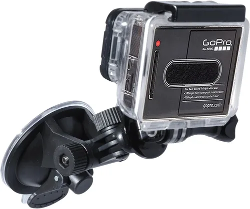 Vista 2 de Xit XTGPCARM Mini Soporte de coche con ventosa para cámaras GoPro Hero 3/3+ y 4 (negro)