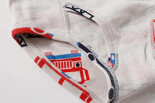 Vista 6 de Boboking - Calzoncillos 100% de algodón, para niños pequeños, ropa interior suave, con diseño de dinosaurios y de camiones