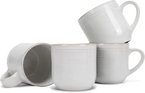 Vista 11 de Elanze Designs - Taza de café de cerámica con esmalte reactivo brillante, tamaño grande de 17 onzas líquidas, taza de cocina diaria de grado