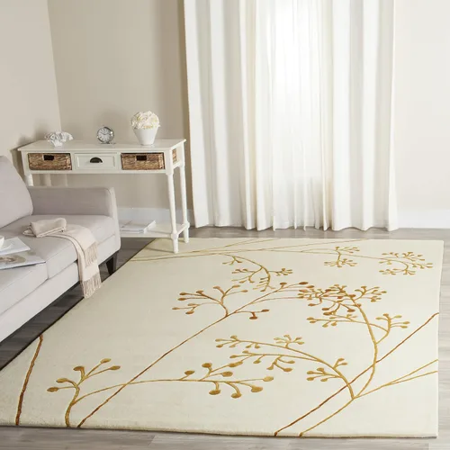 Vista 7 de SAFAVIEH Soho Collection - Alfombra redonda de 6 pies, color gris, lana hecha a mano, ideal para zonas de alto tráfico en sala de estar, dormitorio