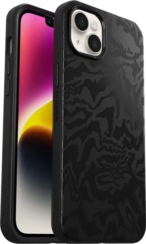 Vista 9 de OtterBox Symmetry - Funda con MagSafe para iPhone 14 Plus (SOLAMENTE), embalaje no minorista - Rosa translúcido transparente (Polvo de Hada)