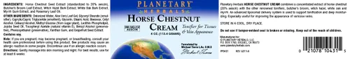 Vista 4 de Crema Planetary Herbals Horse Chestnut 4 onzas, 4 onza, 1