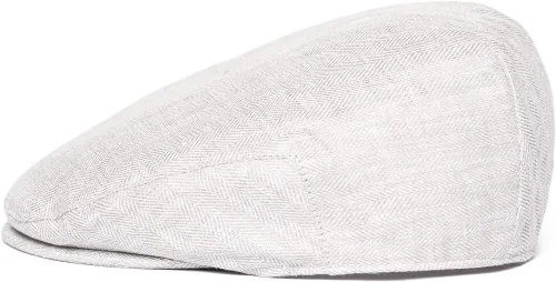 Vista 2 de BOTVELA Sombrero de verano transpirable para hombre de lino con hiedra plana