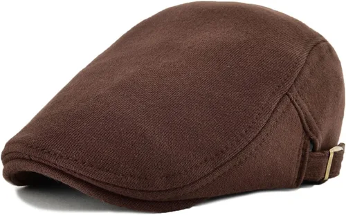 Vista 44 de VOBOOM Hombres Newsboy Cap Algodón Flat Ivy Gatsby Driving Hat