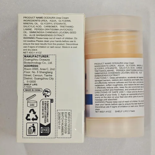 Vista 7 de Crema hidratante y antigrietas para pies, 60% urea, hidratante y alivia las grietas y la sequedad, crema para pies para manos y talones, reparación