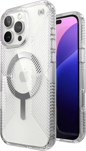 Vista 30 de Speck Funda transparente para iPhone 14 y iPhone 13 - Protección contra caídas, resistente a arañazos y anti-amarillamiento, funda de doble capa