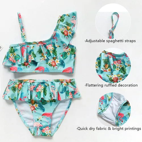 Vista 4 de Trajes de baño de una pieza para niñas, traje de baño para playa y piscina