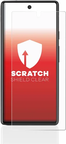 Vista 2 de upscreen Protector de pantalla de protección contra arañazos compatible con Google Pixel 6a - HD transparente, antihuellas