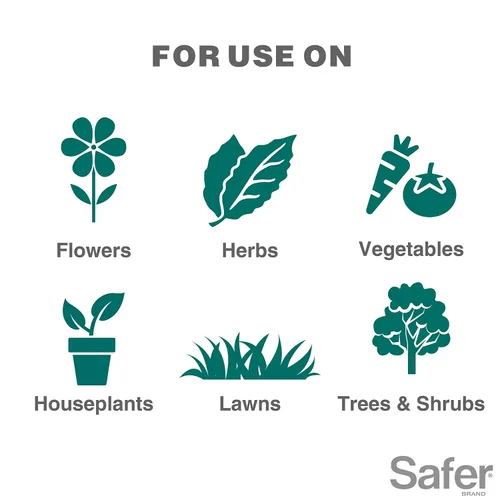 Vista 7 de Safer Brand Neem Concentrado de aceite – insecticida, acicida y fungicida para plantas – Mata insectos y ácaros, controla enfermedades fúngicas