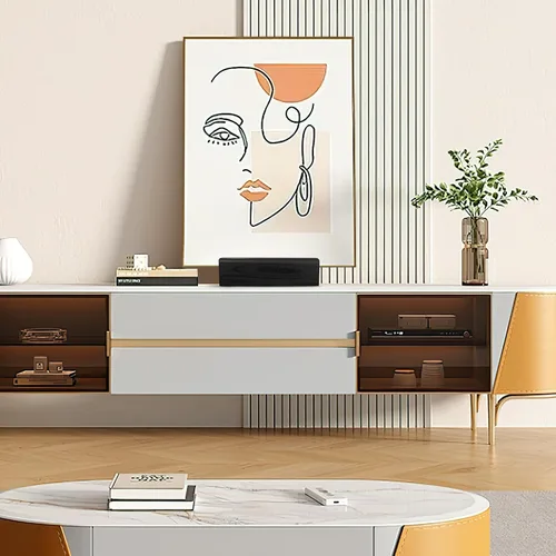 Vista 4 de DOITOOL Soporte de espejo de madera maciza, marco antideslizante, base de espejo multiusos para longitud completa y estabilidad de obras de arte