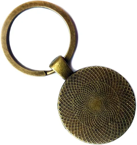 Vista 3 de Plato Eyes are the Window of the Soul Bronze Keychain Keyring