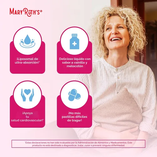 Vista 6 de MaryRuth Organics Multivitamínico para Mujeres 40+, Multivitamínico Femenino Liposomal, Suplemento de Apoyo Inmunológico, Suplementos de Energía