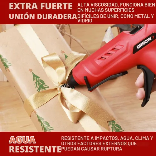 Vista 7 de Arrow - Barras de pegamento caliente de tamaño completo, paquete de 200 barras de pegamento negro, 4" y 1/2" de diámetro, alta viscosidad, barra
