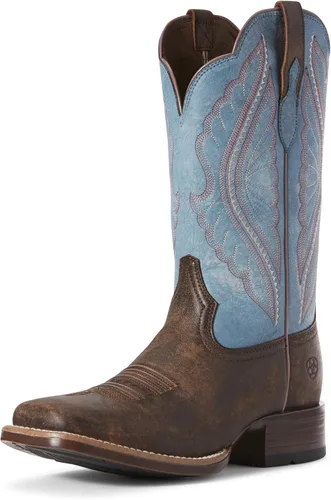 Vista 10 de Ariat - Botas redondas con diseño de Patriot Broche de jengibre/ojos azules bebé