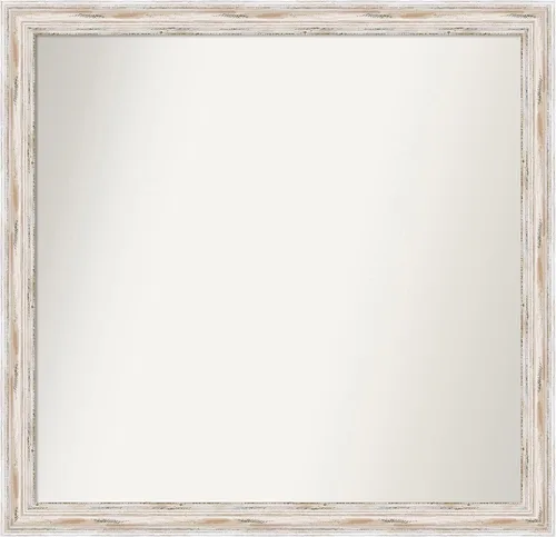 Vista 27 de Amanti Art Espejo personalizado, espejo de baño estrecho Alexandria White Wash, espejo de pared o espejo de tocador de baño sobre el fregadero