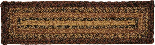 Vista 10 de Colección Cappuccino Premium trenzada Primitivo, rústico, campestre, estilo granja Yute/algodón 30 días sin riesgo Alfombra