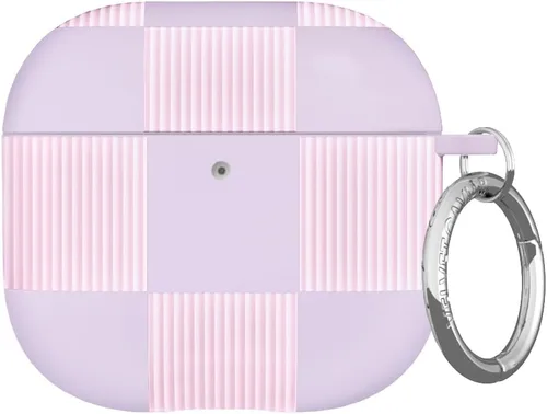 Vista 22 de VELVET CAVIAR Funda compatible con AirPods 4 con llavero, bonitas fundas protectoras duras de 4ª generación para mujer, diseño de lunares azules