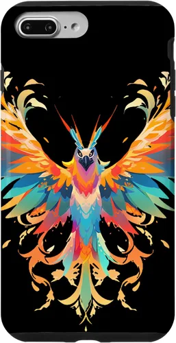 Vista 11 de Funda para iPhone 11 Rising Phoenix Fire Colorful Bird Open Wing Rebirth