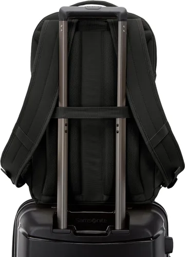 Vista 9 de Samsonite Mochila Básica, Compartimento Dedicado para Laptop, Bolsillos Delanteros Stash y Malla de Aire Transpirable Ligera Negro