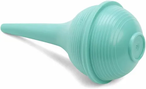 Vista 4 de Comfort Axis Aspirador nasal para bebés y jeringa de bombilla de cera de oído, verde, 3 onzas, paquete de 2
