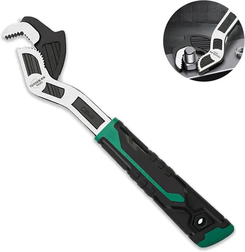 Vista 8 de Llave Ajustable de 6 Pulgadas - Ajuste Automático de Tamaño, 0.28"-0.6" (7-15MM), Ajustable con Resorte Multi-Tamaño, Llave Rápida para Auto