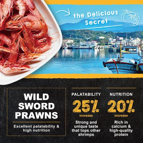 Vista 4 de Ultra Fresh Alimento Hundible para Peces Cíclidos, Langostinos Espada Silvestres, Todos los Ingredientes Naturales, Pellets Carnívoros para Cíclidos
